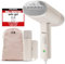 LEBENLANG Steamer Dampfglätter Reise - Kompakt Faltbar & Inkl. Reise Set I Dampfbügeleisen Steam Iron Dampfbürste für Dampfglätten Bügeln im Urlaub I Hand Reisesteamer mini handheld Travel Steam Sream