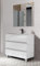EL BAÑO MODERNO Juego de Muebles de Baño con Lavabo y Espejo - Compacto Preinstalado de Fábrica - Mueble con Lavabo de Porcelana