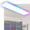 CBJKTX LED Panel 120x30 Deckenleuchte - Deckenpanel Dimmbar Lang RGB Backlight Farbwechsel Bürolampe Flach Büro mit Fernbedienung 36W Deckenlampe Küchenlampe für Werkstatt Flur Küche Wohnzimmer Keller