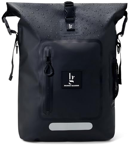 Belmar Gajardo Rucksack Wasserdicht Damen & Herren - Wasserdichter Rolltop Fahrradrucksack - Wasserfester Roll Top Backpack für Uni Fahrrad Büro - Mit Laptop Fach