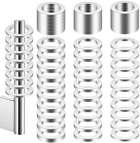 Set di 110 anelli per porte della camera, anelli per fitness, M10 x 16 mm, 1, 1,2 e 2 mm, rondelle per porte standard