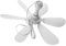 Zerodeko 1Juego Ventilador USB Ligero Plantas y Mascotas Portátil y Silencioso Exteriores y Uso Casa con Cable Alimentación