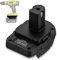 MT20RNL Battery Adapter for Ryo- bi 18V cordless tools, USB Charging Adapter for Makita 18V Li-ion Battery, adapter only (for Ma- kita to Ryo- bi)