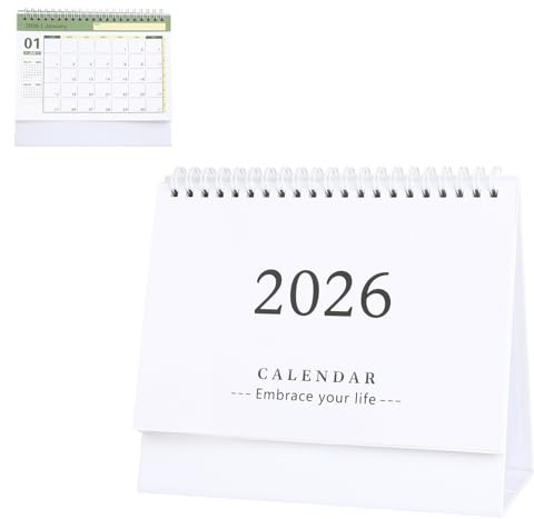 Stehkalender 2025-2026 Weiß, Kalender 2025 Tischkalender 2025/2026 Schülerkalender Tischkalender 2025 Quer Monatsplaner Erzieher Kalender 2025/2026 Jahreskalender 2025 für Schule, Büro, Schreibtisch