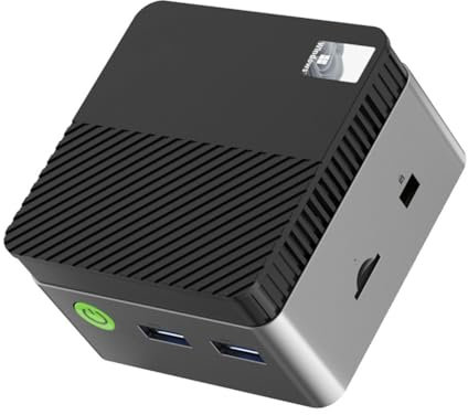Sxmrmnx G5 Alder Lake N97 Mini PC Win11 Pro LPDDR5 12GB 256GB SSD WIFI5 BT4.2 Protable Pocket MINI PC Computer UK Plug