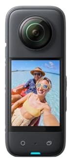 SDSKZOZP X3 - Waterproof 360 Action Camera with 1/2 48MP Sensors, 4K Single-Lens, 72MP Photo,5.7K Active HDR Video