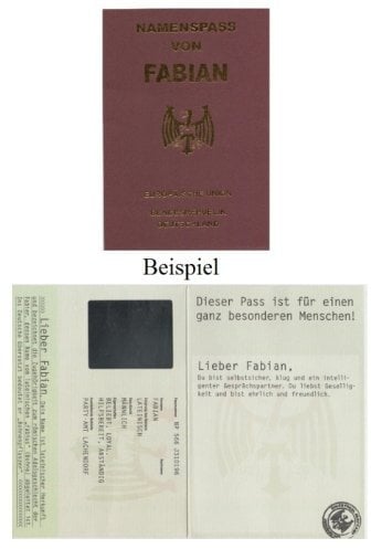 Albatros - Namenspass von Iris