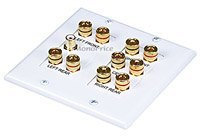 Monoprice 2-Gang 5.1 Surround Sound Distribution Wall Plate