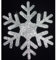 Fabric Snowflake Xmas Glitter N1 Iron-On Transfer Patch