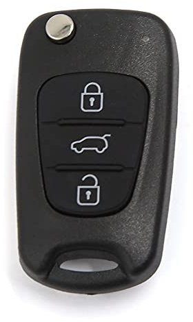 sourcing map Klappbares Klappschlüsselgehäuse mit Fernbedienung, 3 Tasten Schlüssel Hülle für Kia Rondo, Sportage, Soul, Rio