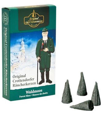 Crottendorfer Räucherkerzen - Waldmoos, 24 Stück