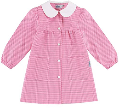 Siggi Tablier Maternelle Fille: Rose (5a 110 cm)