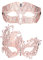 Coddsmz 2 Pack Set Masken Maskerade Ball Halloween Kostüme für Männer und Frauen (Rose Gold + Rose Gold)