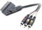 Speaka Cable de conexión profesional SCART/Composite RCA TV, receptor [1 x conector euroconector – 3 conectores RCA, 2 m Sc