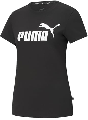 PUMA Damen Ess logo te T shirt, Puma Black, XL EU