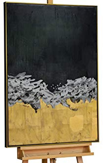 KunstLoft Acryl Gemälde 'Nächtliches Gewitter' 77,5x102,5cm handgemalt Leinwand Bild