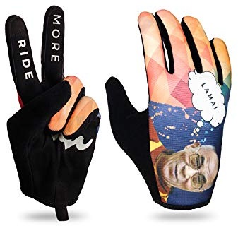 RideMore - Freestyle Fahrradhandschuhe für Herren und Damen | für BMX-, Roller-, MTB- und Radfahrer | Hochwertige Slip-On-Handschuhe mit starkem Grip und Touchscreen (Lama,XS)