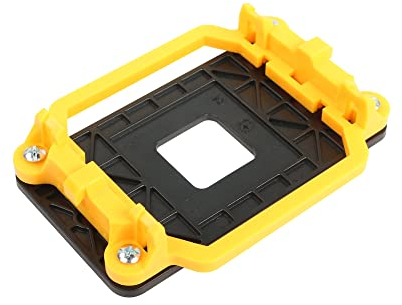 RIIEYOCA Soporte para ventilador de CPU AMD con cuatro tornillos para enchufe AM2 AM3 (amarillo y negro)