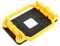 RIIEYOCA CPU Cooler Bracketv AMD CPU Fan Stand Bracket Base with Four Screws for AM2 AM3 socket (Yellow&Black）