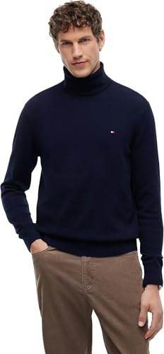 Tommy Hilfiger Herren Pullover Pima Cashmere Roll Neck mit Rollkragen