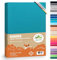 Premium Kinder Spannbettlaken leevitex® | 2er Set | Für Babybett & Kinderbett 70 x 140 cm | 100% hochwertige Mako-Jersey-Baumwolle | Öko Tex geprüft | Petrol
