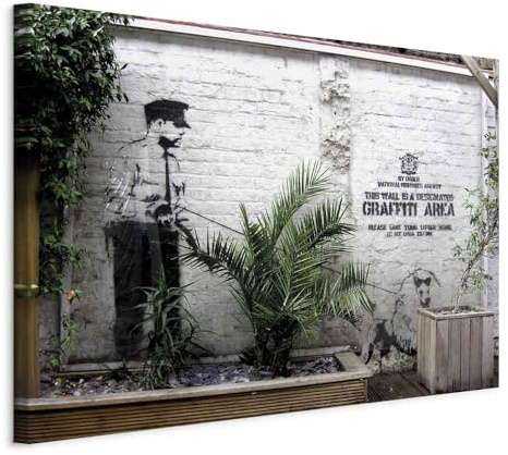B&D XXL - Akustikbild Street Art Graffiti, Schallschutz, Wohnzimmer, Büro | Verbessert Raumakustik, reduziert Hall, ideal fürs Büro oder Wohnzimmer, hochwertige Verarbeitung, schnelle Montage, stilvoll