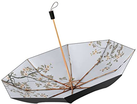 YANYUESHOP Sombrilla de Doble Capa Super Sun Umbrella Lluvia y Sol Sombrilla de Doble propósito Sombrilla Plegable Mujer Compacto y portátil