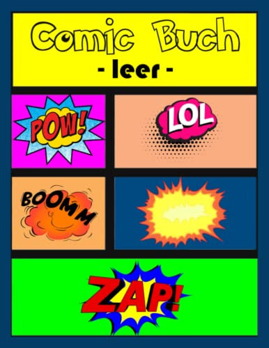 Comic Buch leer: leeres Buch mit Comic Raster zum Selberzeichnen - 100 Seiten