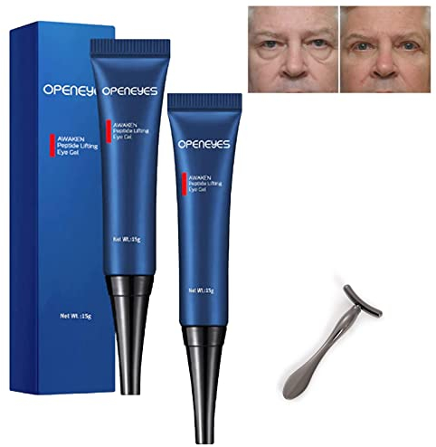 Chagoo OPENEYES Awaken Peptide Lifting Eye Gel, Nordizoe Openeyes, Nordizoe Augencreme, Openeyes Peptide Eye Gel, Anti-Aging-Augenserum für Männer und Frauen (2pcs)