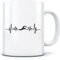 Water Swim Heartbeat Wild Swimming Enthusiast - Mug for Tea Coffee - Sports Hobby Fan One Size White