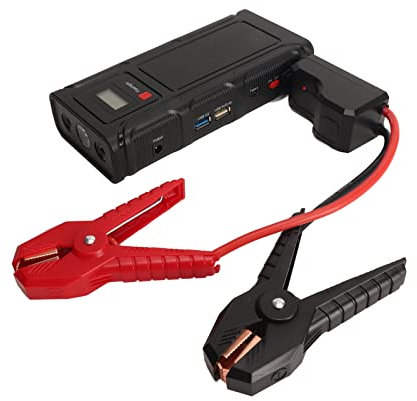 Auto Starthilfe, Batterie Starter, 12V Autostarter 3000A Peak 30000mAh Akkupack für Bis zu 8L Gas oder 6L Dieselmotor mit LED SOS POS, Digital Display Auto Battery Booster