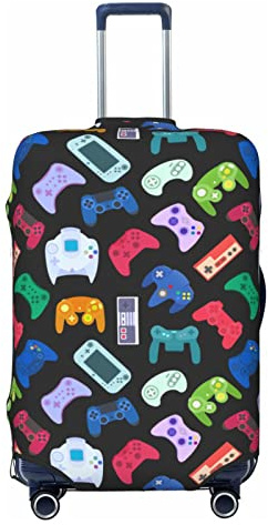 DOINBEE Kids Video Game Luggage Covers Suitcase Covers for Luggage, Elastic Print Baggage Case Suitcase Protector, Game, M, Game