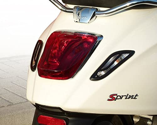 MOTO NOSTRA Blinkergitter hinten schwarz kompatibel für Vespa Sprint 50, Primavera 125 IGET, ABS, Primavera 50 2-Takt, Yacht Club