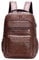 Baoblaze PU Leather Laptop Backpack Men Travel Rucksack Multiple Pockets Water Resistant Casual Daypack Computer Backpack for Fishing Shopping Hiking, Coffee
