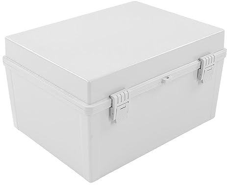 IP66 Wasserdichtes Elektro-Verteilerdose mit Montageplatte, Elektrischer Abzweigkasten ABS-Material, Elektroverteiler Projektbox für DIY Projekte. (400 x 300 x 200 mm / 15,75 x