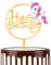 mciskin Einhorn Happy Birthday Cake Topper Acryl Cupcake Topper für Geburtstagsfeier Cartoon Kuchen Topper für Mädchen Jungen Babys Geburtstag Kuchen Gold Einhorn Kuchen Dekoration (Fliegendes