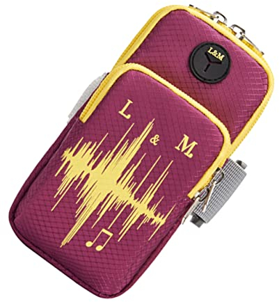 Gadpiparty Outdoor-Sportarmband Übungsmaterial Telefonarm tragbare Armtasche Jogging-Armband lila Fitness Sachen Jogging armtasche Sport-Handytasche Telefon-Armtasche Fitnessgeräte Violett