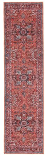 RugVista Georgia Oriental Teppich - Rot/Blau Teppich 80x300 Orientteppich, Läufer