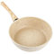 Amosfun Padella Antiaderente Beige Da 24 Cm Piccola Padella Antiaderente Per Barbecue Piano Cottura A Induzione Fornello A Gas Elettrico Compatibile