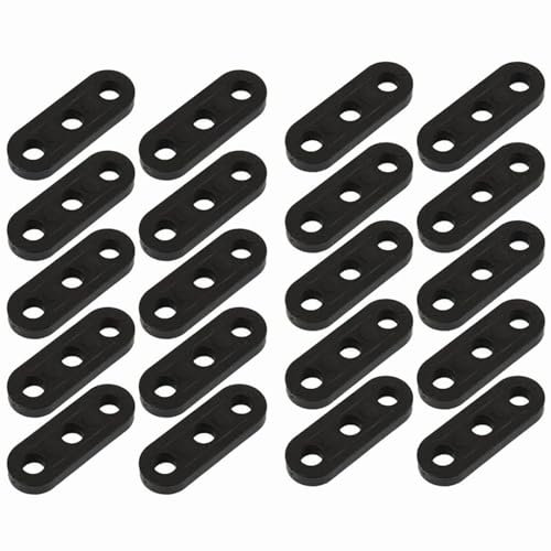 FYHJNC 20Pcs Black Plastic Tent Rope Fasteners, Sturdy Tents Rope Adjusters, Cord Tensioners for Camping, Picnics, Awnings