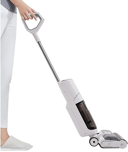 Alnemy Smart Wet Dry Vacuum, Cordless Hardwood Floor Cleaner One-Step Cleaning Vacuum Mop Great, Cordless Wet Dry Vacuum Cleaner,28 * 25 * 108cm 25,000pa Suction
