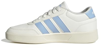 adidas Women's BREAKNET 3.0 Shoes, core White/Glow Blue/Off White, 5 UK