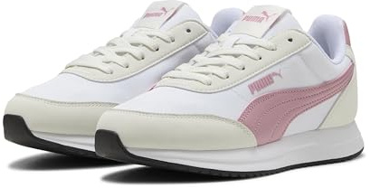 PUMA R78 Lightwind, Scarpe da Ginnastica Unisex-Adulto, Bianco Poised Pink Vapor Gray, 46 EU