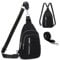 Travistar Brusttasche Damen Sling Bag Herren Mittelgroß 2 in 1 Rucksack Damen Klein mit 2 Abnehmbare Schultergurte, Cord Crossbody Bag Damen Umhängetasche Handtasche Schultertasche Diebstahlsichere