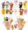 Fingerpuppen Baby,Fingerpuppen für Kinder,Fingerpuppen,Cartoon kleine Handpuppe Spielzeug,Mini Plüsch Tier Fingerpuppen für Geburtstag Kinder Party Taufe Babyparty Mitbringsel Geschenk(12 Stück