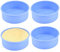 4 Pcs Cake Tins for Baking,6 Inch Non-Stick Silicone Cake Round Mould,Air Fryer Small Cake Tins Pastry Baking Tray for Layer Cake Cheesecake Vegetable Pancakes DIY Cakes(Blue)