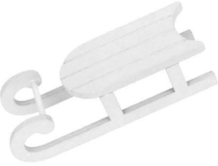 Alipis Schlitten Deko Weihnachtsdekoration Für Den Tisch Eleganter Weißer Schlitten Als Festliches Wohnaccessoire Schlittenornament Für Die