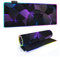 Mateju Tapis de Souris Gaming RGB Géométrie, 14 Modes LED Tapis de Souris XXL, Accessoire Bureau avec 7 Couleurs, Fourniture Bureau avec Base en Caoutchouc Antidérapant (Violet,900x400x4mm)