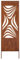 Kapaga - Paravent Métal - 160 cm x 50 cm - Corten - Effet Rouillé Paravent pour Jardin - Élément de Paravent - Mur de Protection - Décoration de Jardin - Clôture - Rouille (Motif)