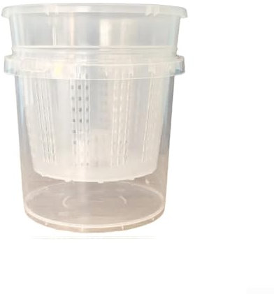 Macetas transparentes para orquídeas con sistema de riego automático, maceta de orquídea pequeña de plástico (5)